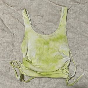 Hollister Green Tie Dye Cinch Tank